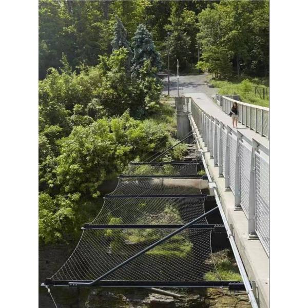 Highway Protection Safety Netting With Anti -drop Stainless Steel Cable Mesh