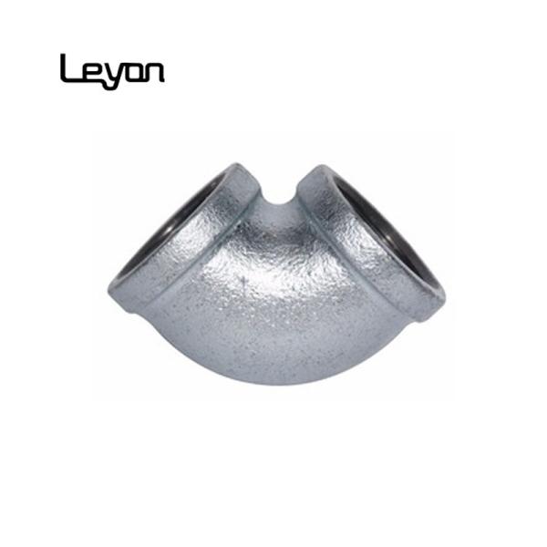 NPT Threaded Plumbing Malleable Iron 90 Elbow Pipe Fitting / Galvanized Pipe Elbows