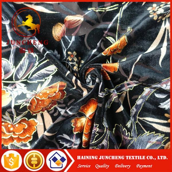 wholesale burnout 100% silk velvet fabric