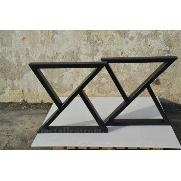 X-Shape Steel Industrial Table Base for Modern Iron Dining or Coffee Table Structure