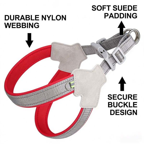 Heavy Duty Reflective Pet Harness, Adjustable Comfortable Anti-Pull Custom Print Dog Outdoor Harness