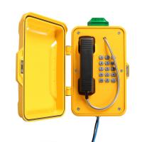 Telefone impermeável de alumínio do túnel da liga IP67 com luz do alarme