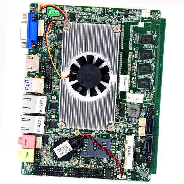 Haswell I5-4200U 3.5 Industrial Pc Motherboards 6 COM 2 LAN 4GB RAM With Aluminum Fan