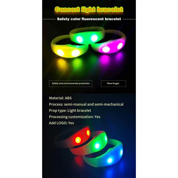 Ледовый браслет для свадьбы и вечеринки Контроль Dmx Изменение цвета Браслет Led Wholesale 2022 New Custom Print Logo Promotio
