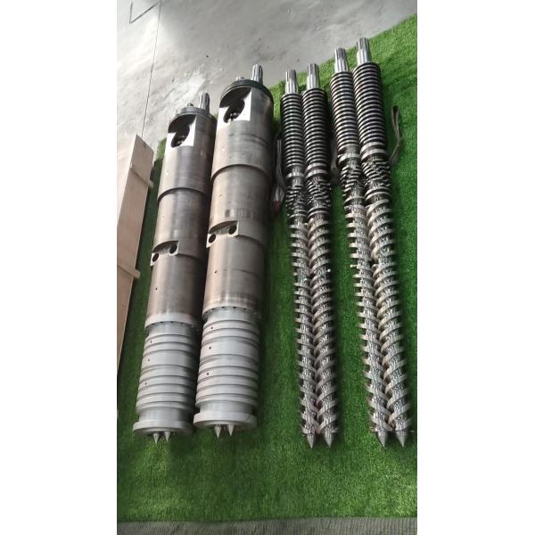 Conical Twin Screw & Barrel And HDPE Twin Screw For PE Plastic Production Plastic Extruder Parts