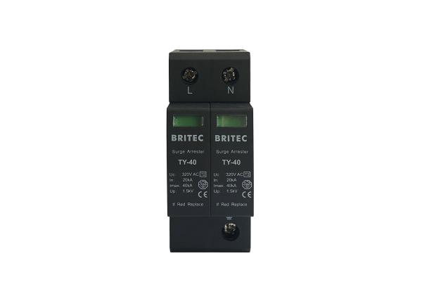 Type 2 Pluggable 2P Modular Surge Arrestor 320V 40KA Surge Protection Device