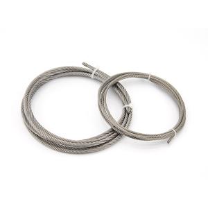 6mm Stainless Steel Wire Rope 1x19 Wire Rope For Curtain Wall / Engineering