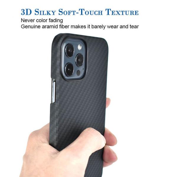 Случай телефона Кевлара волокна углерода Aramid iPhone 12 случая телефона дизайна кольца Pro максимальный