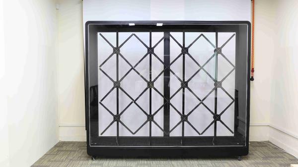 4x3 Outdoor 3d Holographic Splicing Display  Cabinet Projector Led Advertising 3d Hologram Fan Screen Sheet Metal Bracket