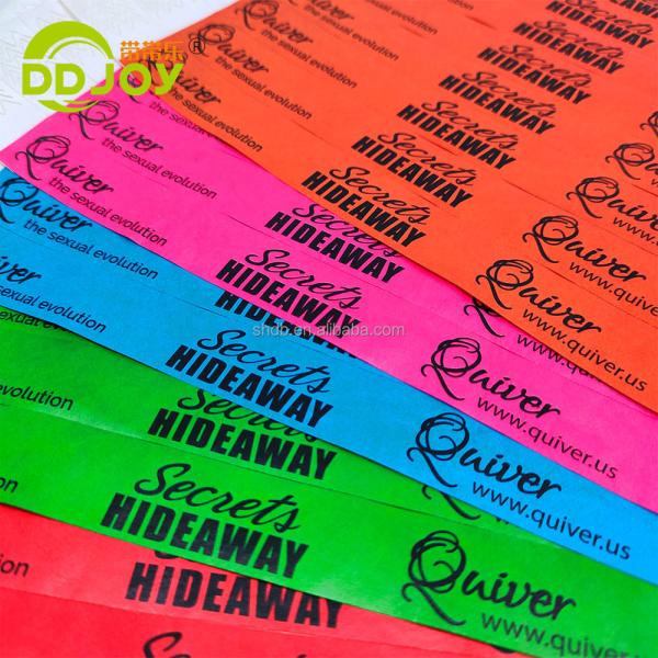 Tyvek Paper Bracelets for Custom Design Stock of Dinosaurs Rabbits Balloons and More