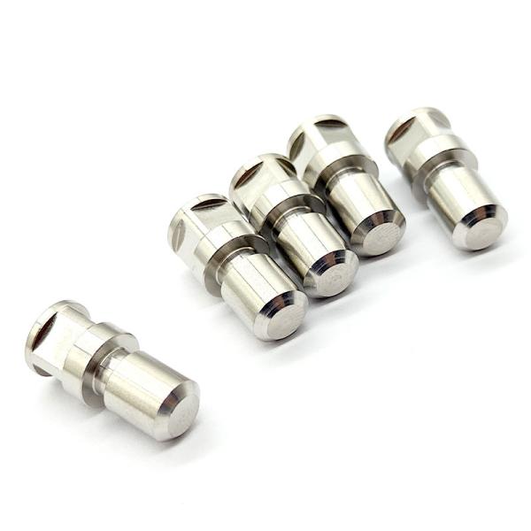 Inserts filetés à bride hexagonale nickelés usinés CNC sur mesure