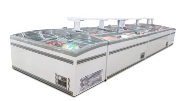 Combine Commercial Supermarket Island Freezer With Top Sliding Door