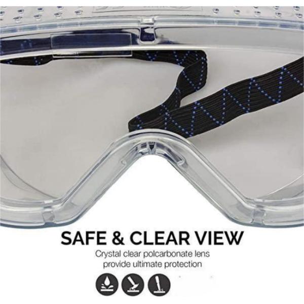 Waterproof Scratch Resistant Anti-Fog Safety Goggles for Construction and Industrial Use