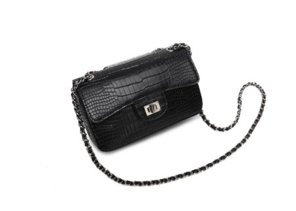 Alligator Pattern Cross Body Womens Shoulder Handbags Larger Chain Small Square Bag