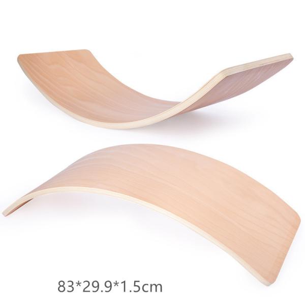 Kids Curved Wooden Balance Board For Sensory Training