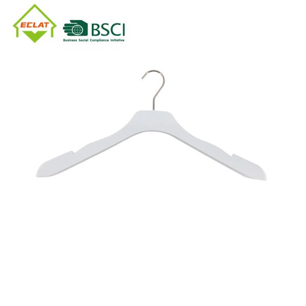 Notched Compostable Heavy Duty Plastic Hangers Slip Resistant