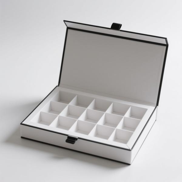 Precio de fábrica Logotipo personalizable de bajo costo Caja de regalo de galletas de chocolate simple