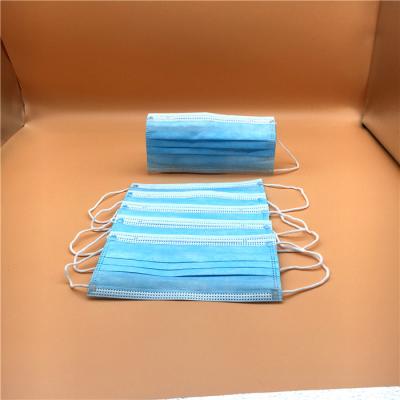 Three Layers Disposable Face Mask / Office Hospital Disposable Mouth Mask