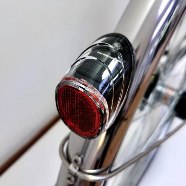 Титановое серебро / бежевый 26 дюймов женский велосипед трехскоростной ремень привода городской велосипед