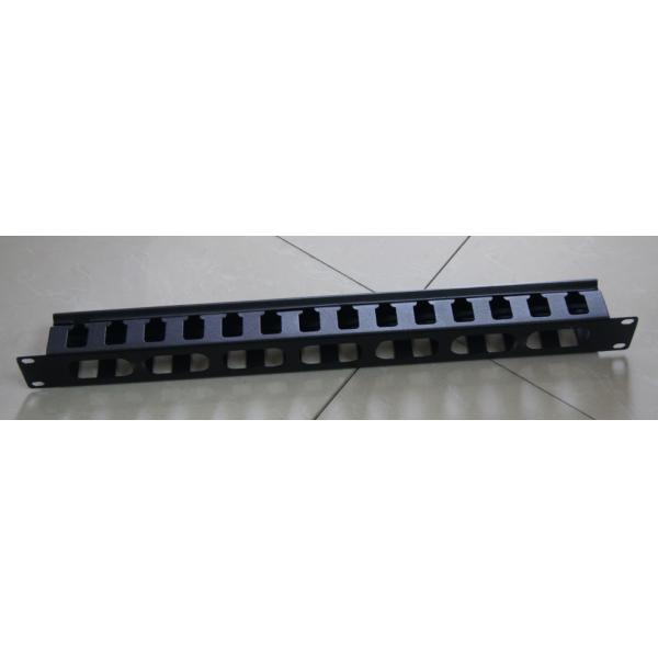 Metal Fiber Optica Cable Management Patch Panel 1U 19 Inch Rack Mount 12 Port