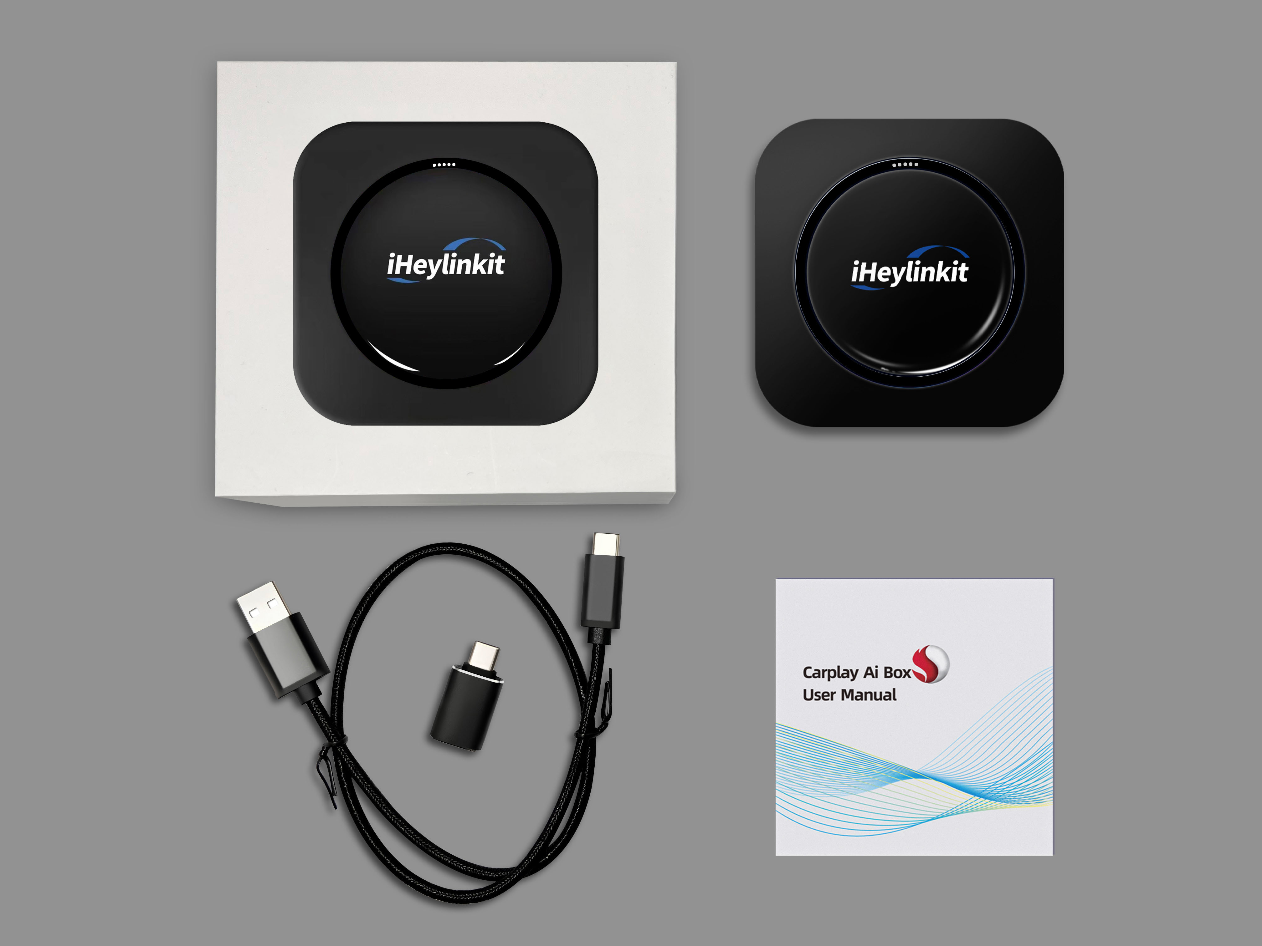 Q615 IHeylinkit Touch Ai Android Car Play Box Smart QCOM 6115 OEM