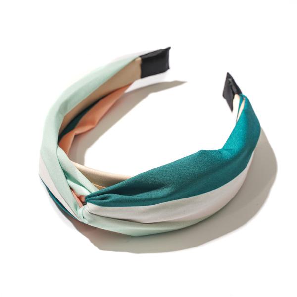 GLH007 Spring/summer new cross hair hoops wide edition color fabric women's hair knotted headband accessories