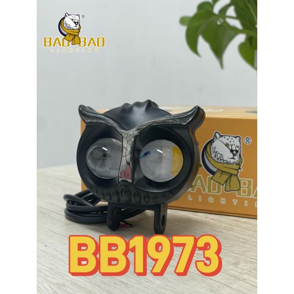 Owl Shape Aluminum White Yellow Dual Color Motorbike LED Fog Light