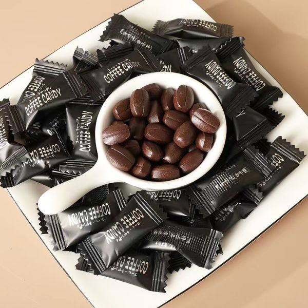 Bulk Mixed Coffee Flavor Pressed Tablet Candy Office Snacks Coffee Bean Candies