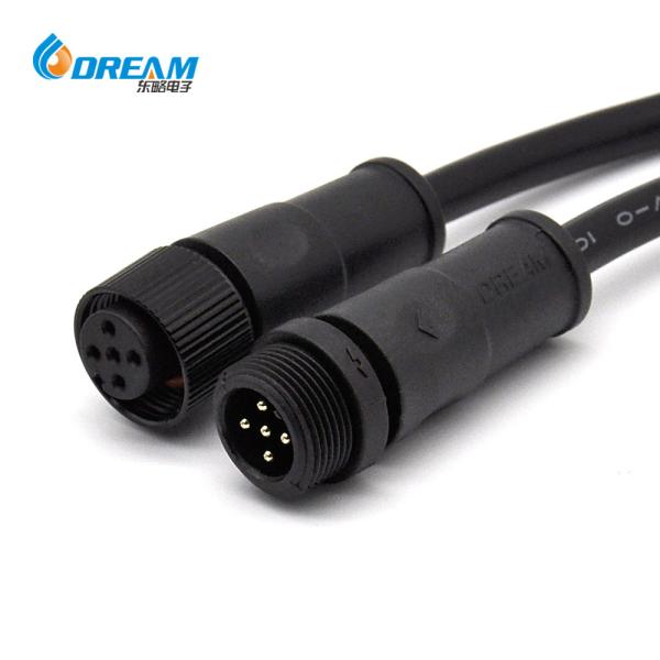 IP67 Waterproof Cable  250V 5A M16 5 Wire Waterproof Cable Connector