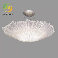 Chandelier de cristal de luxe français lumineux minimaliste créatif en verre salle à manger chambre d'étude pendant lumineux