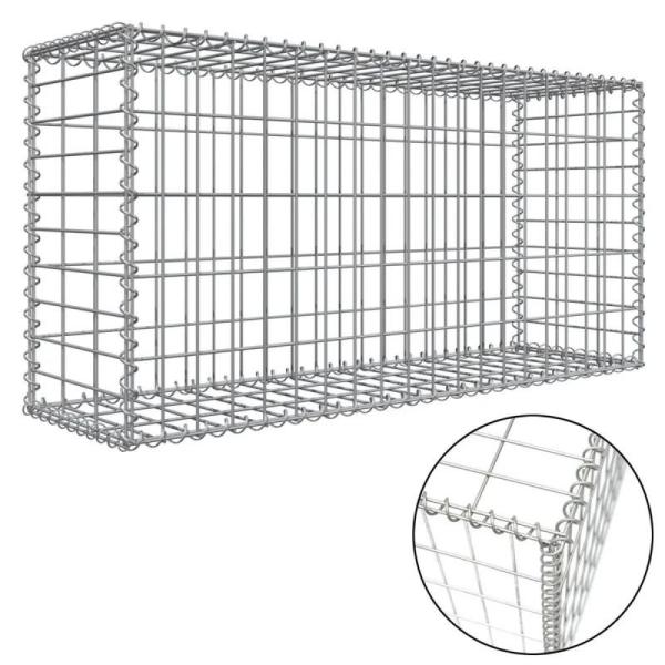1x1x2m Hot Dip Galvanized Gabion Box with Galfan Coated and PVC Coated Steel Wire Mesh