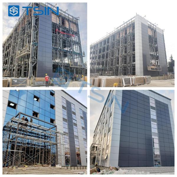 Edificio de estructura de acero prefabricado de varias plantas para oficinas y apartamentos