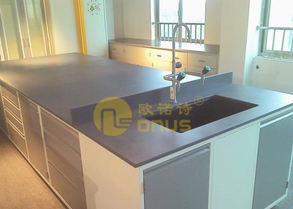 Large Size Laboratory Island Bench , Chemical Resistant Table Tops 25mm Thickness