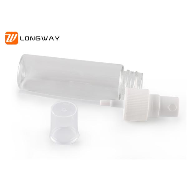 Plastic PET 30ml square shoulder spray bottle for cosmetic packaging