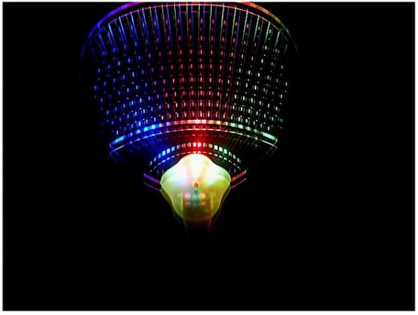 Wholesale children's creative advertising led flash plastic light the fan