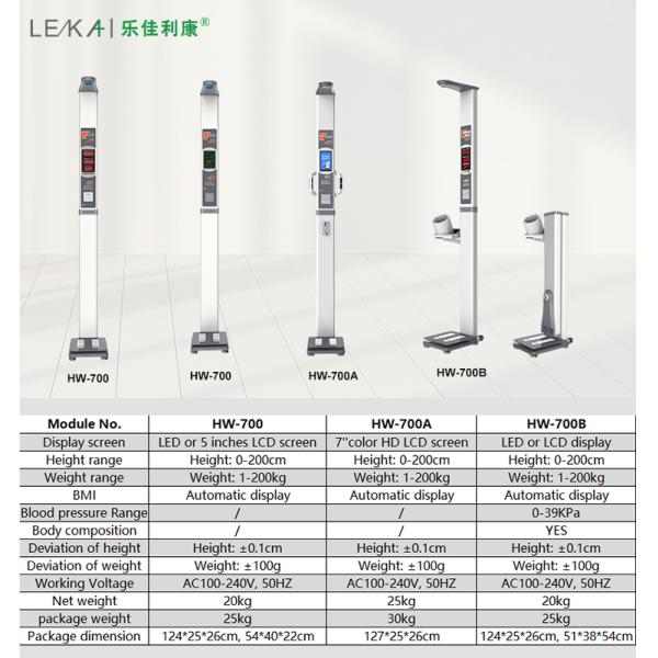 Foldable BMI Weight Machine for Hospital Medical Human Height Weighing Customized Support