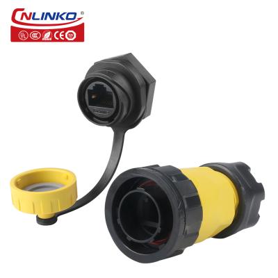 Cnlinko YM20 IP68 Waterproof  RJ45 Quick Connector Electric Connectors Waterproof Cable Connector