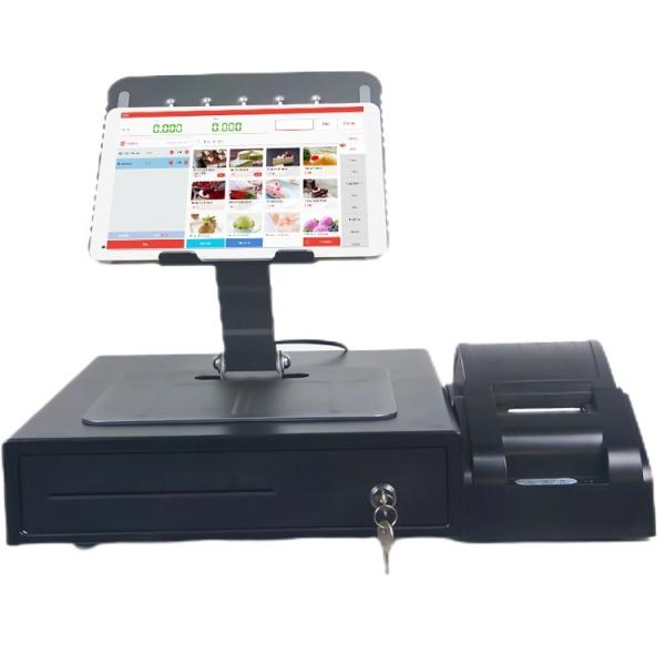 16GB SDK Function Smart Tablet POS System with 58mm Thermal Printer and Cash Drawer