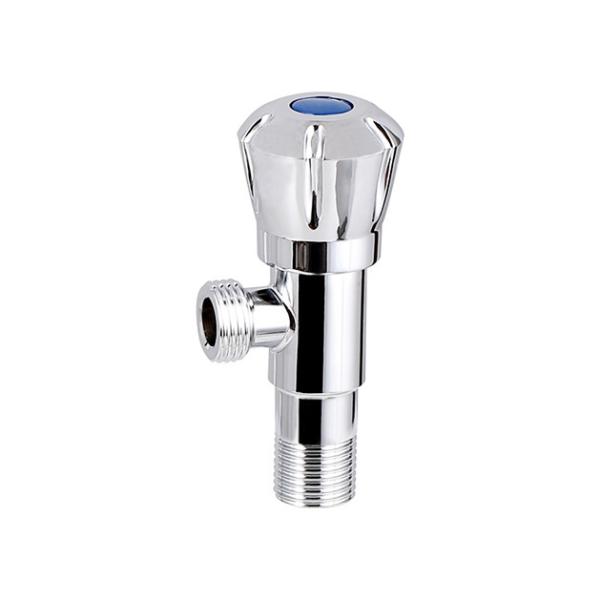 Polished Plated 90 Degree Angle Valve 1 2 X 3 8 Dual Outlet