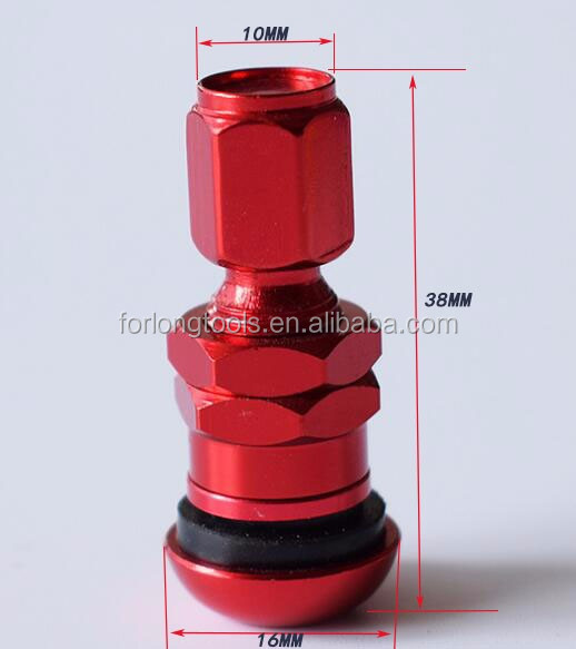 Universal Fitment ALUMINUM Car Tubeless Wheel Tire Valve Stem with Dust Caps and Caps from RAYS