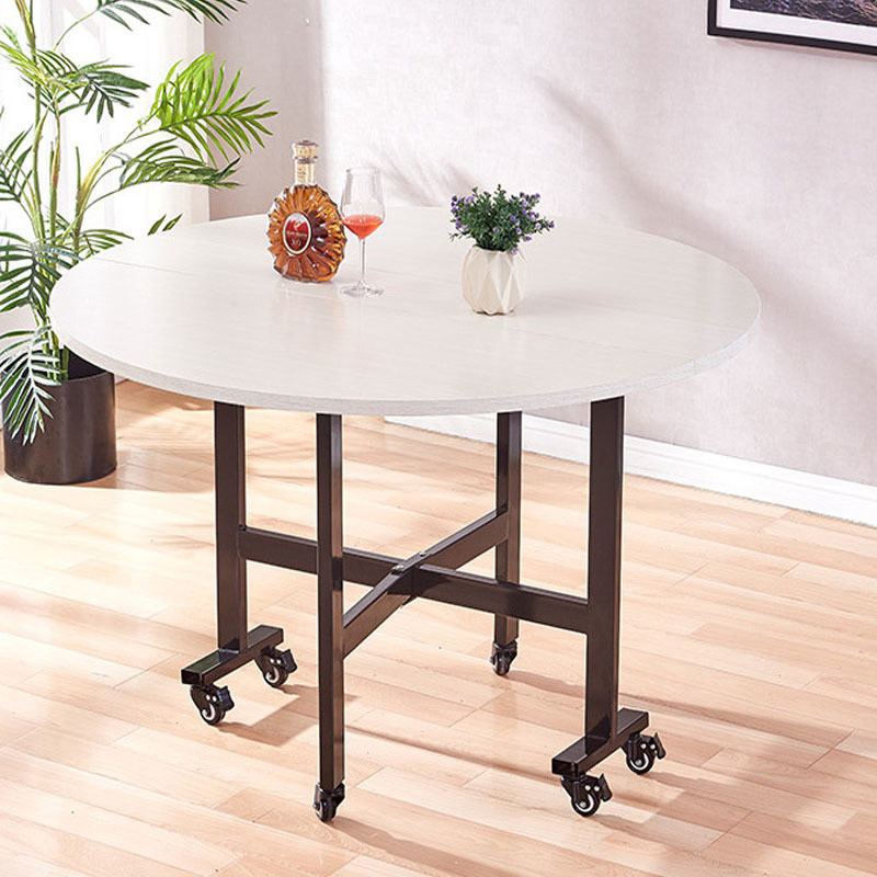 Classic Round Foldable Dinning Table with Storage Contemporary Dining Room Furniture