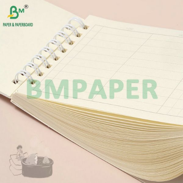 Smooth High Bulk Ivory 80gsm 100gsm Woodfree Paper For Notebook Pages