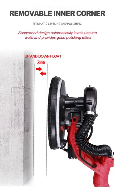 Hand Vacuum Putty Sander Machine Brush Motor Concrete Floor Wall And Ceiling Sander