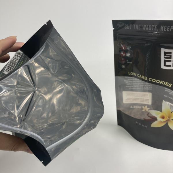 Les sachets en plastique imprimés faits sur commande biodégradables de 100% tiennent la tirette met en sac les sacs rescellables d'emballage alimentaire