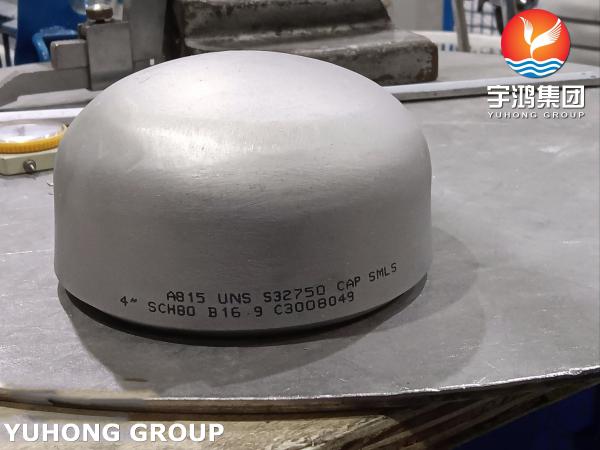 A815 2507 CAP S32750 SUPER DUPLEX BUTT WELD FITTING B16.9