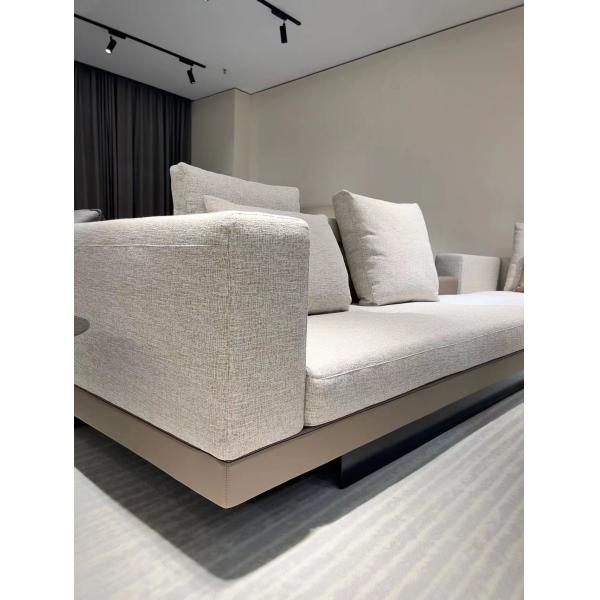 Italian Minimalist Luxury Hotel Furniture Corner Living Room Large Sofa