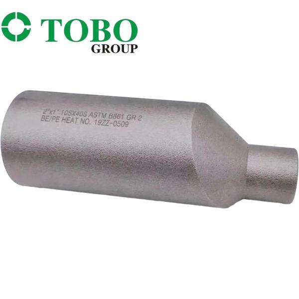 造られた管付属品のチタニウムの合金鋼ASTM B861 GR2 2 x 1 SCH10S X SCH40Sのチタニウムの合金のスエージのニップル