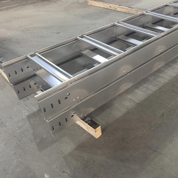 Aluminum Ladder Cable Tray 3m-6m Length Low Maintenance Durable Electrical Trough