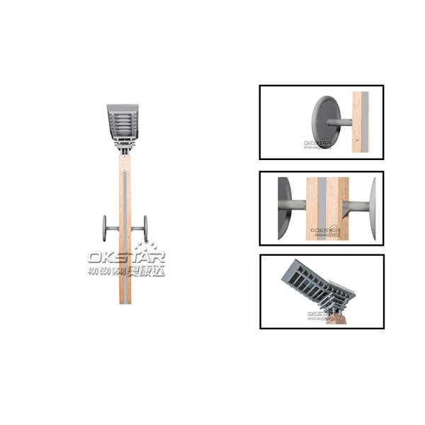 wooden street lamp outdoor fitness upper limb exercise trainer