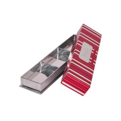Boîte 2mm épaisse rouge et argentée de savon de carton pour emballer le couvercle de savon et la boîte inférieure